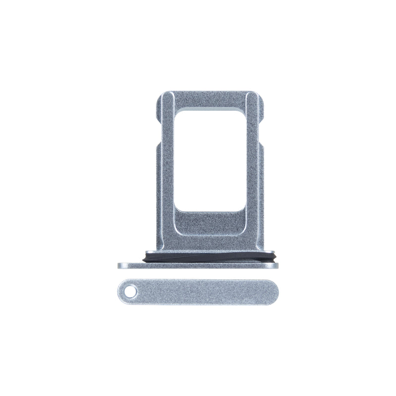 For Apple iPhone 15 Plus Sim Kaarthouder Blauw Getrokken