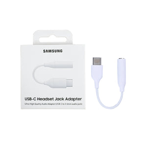 Samsung USB-C Headset Jack Adapter Wit Originele Detailhandelsdoos
