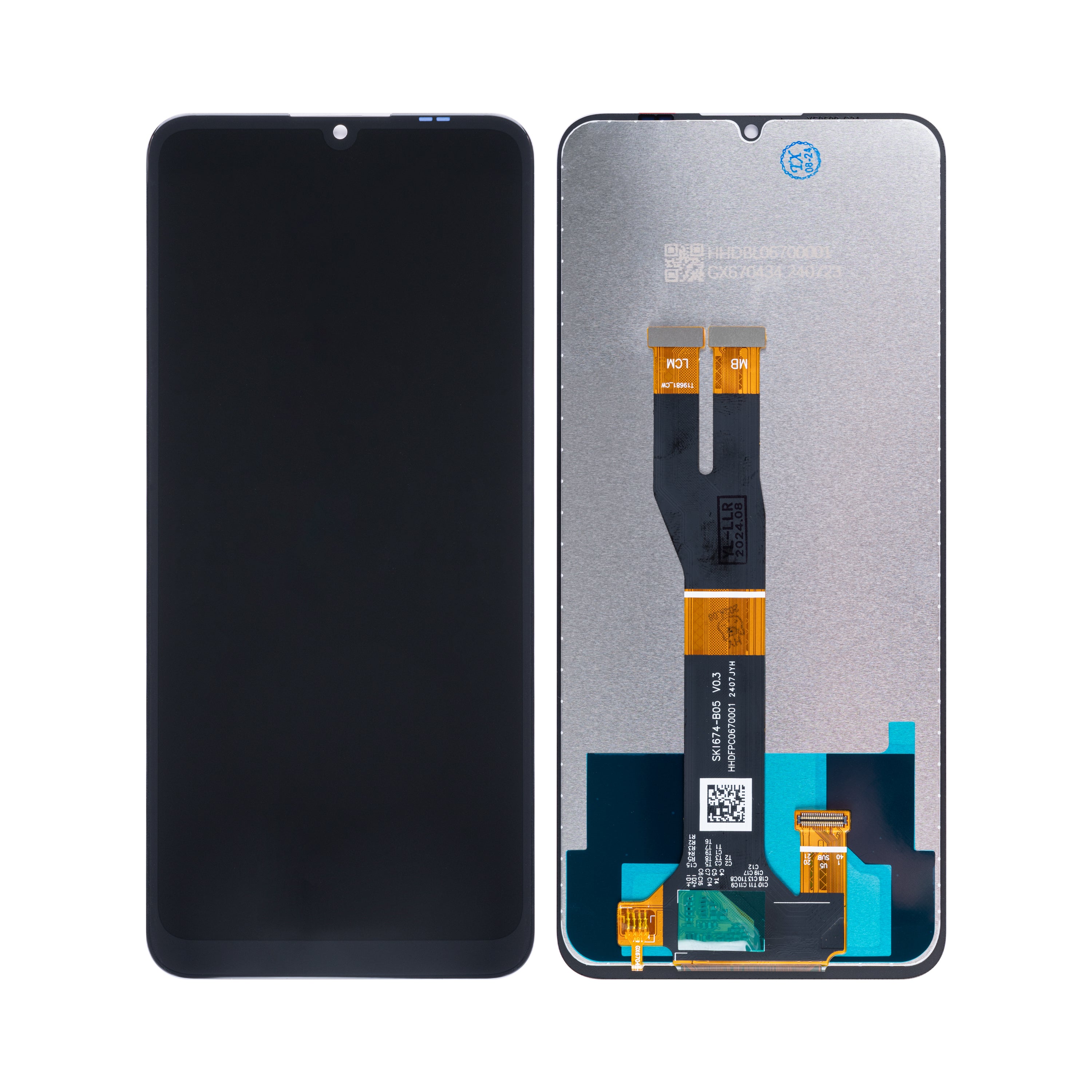 Nokia C31-scherm en digitizer zonder frame, zwart, OEM
