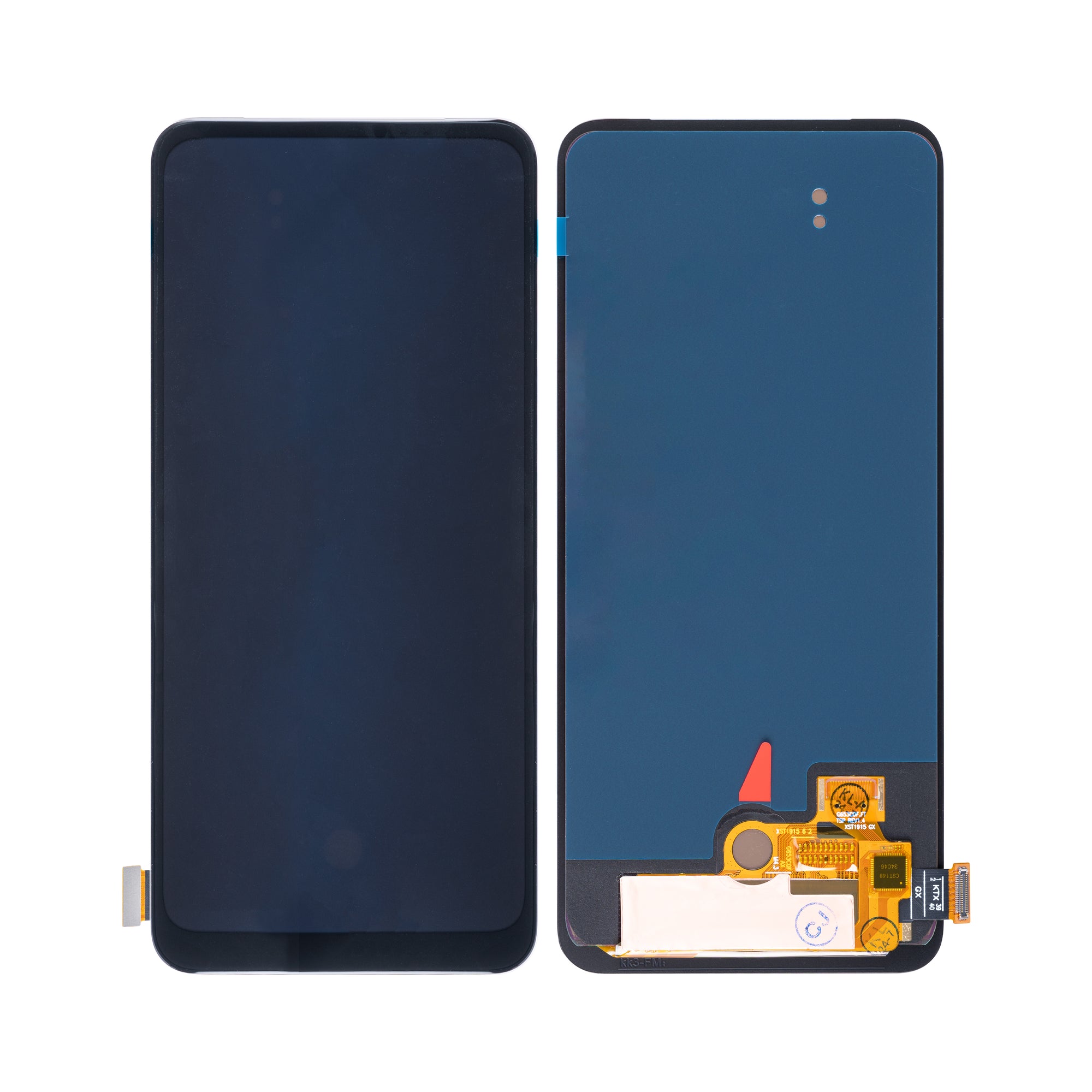 Oppo Reno 2Z-scherm en digitizer zonder frame, zwart, OEM