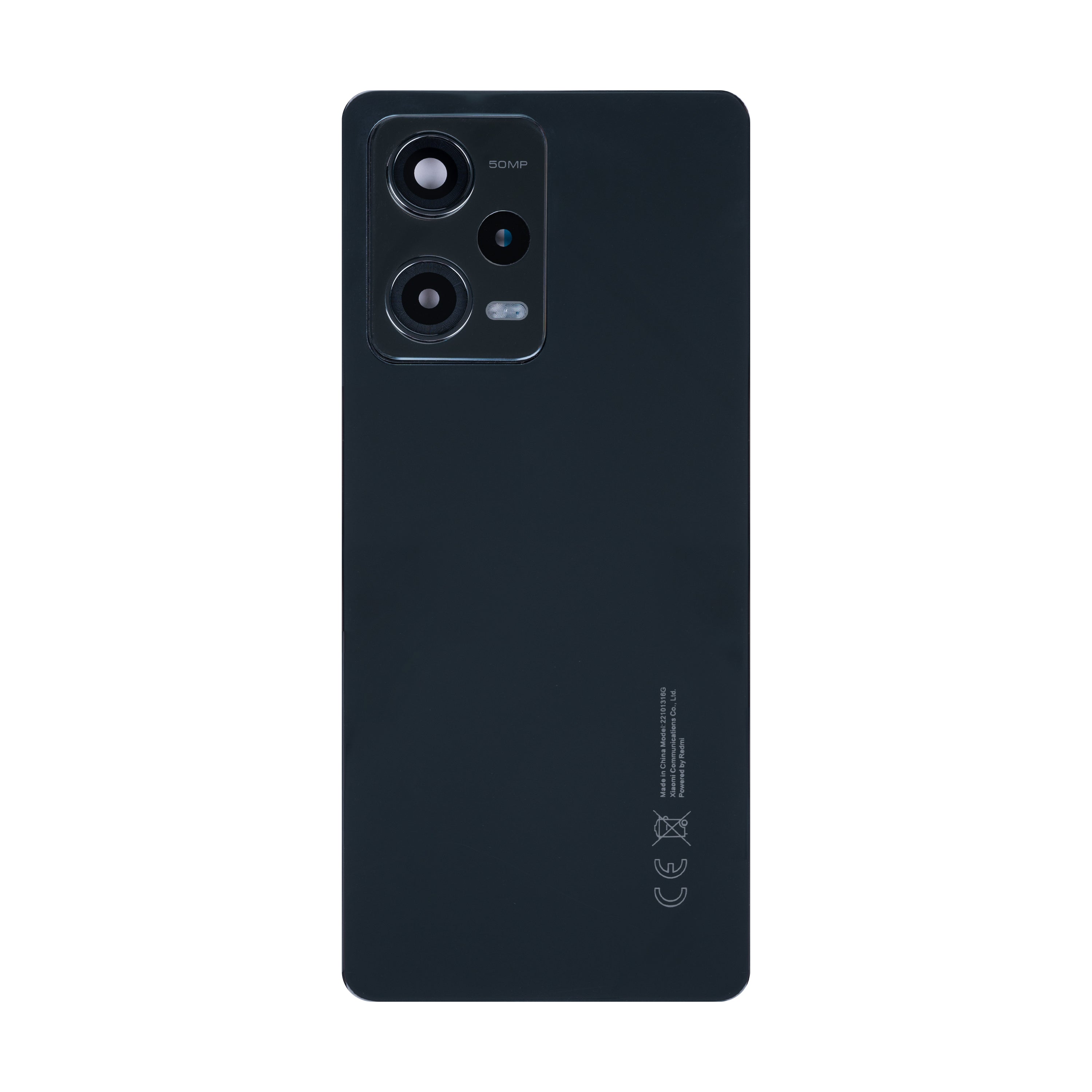 Xiaomi Redmi Note 12 Pro 5G achterkant met lens Onyx Black OEM