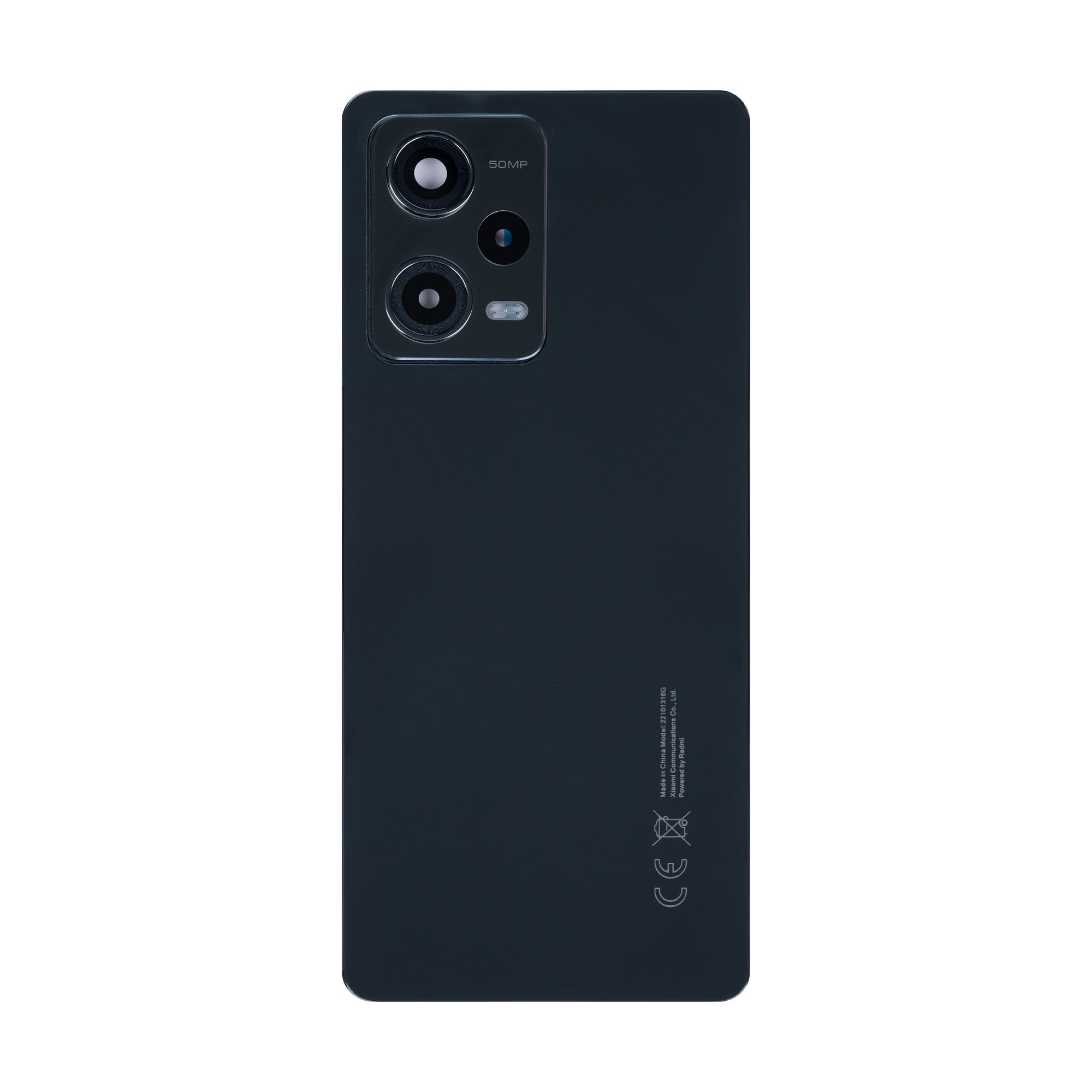 Xiaomi Redmi Note 12 Pro 5G achterkant met lens Onyx Black OEM
