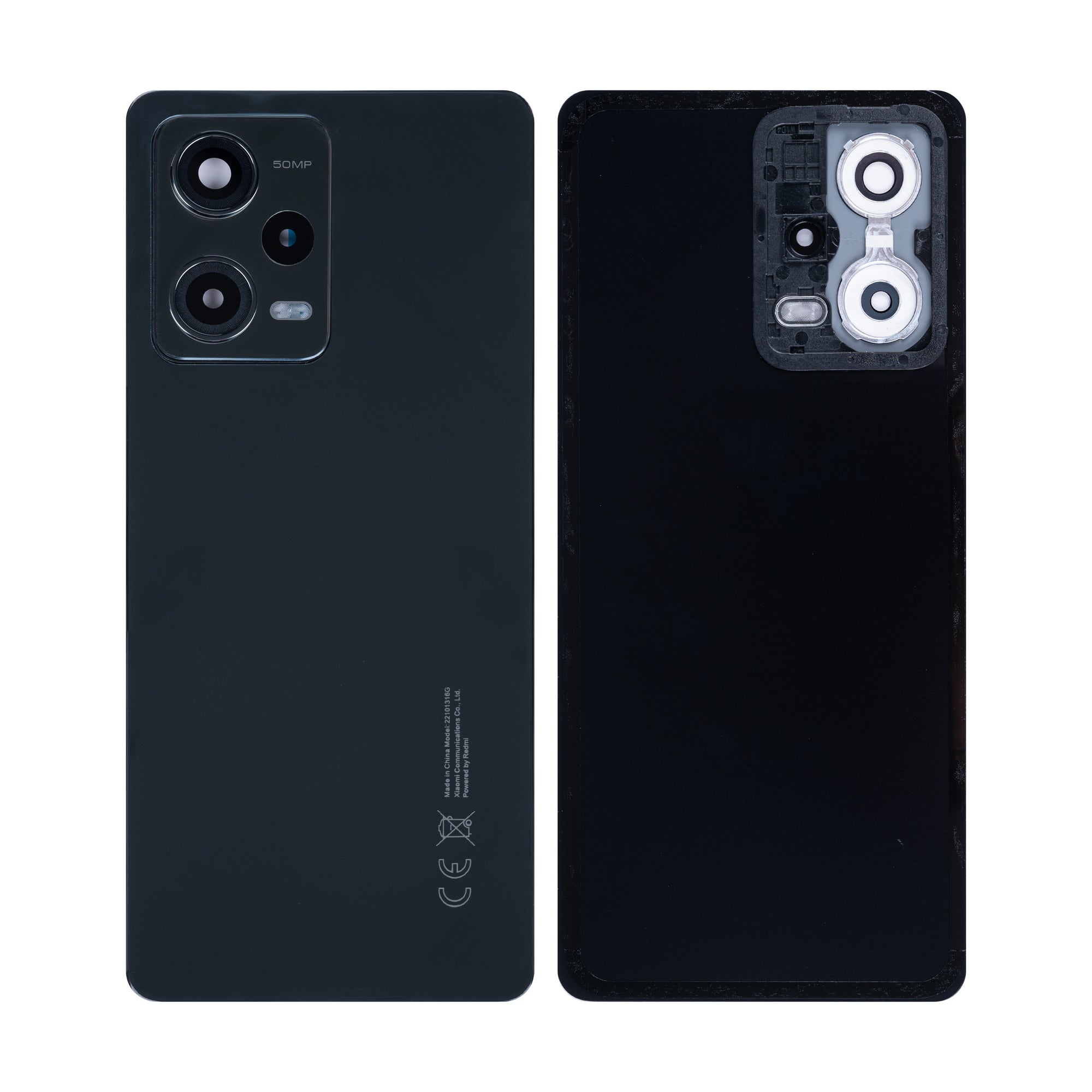 Xiaomi Redmi Note 12 Pro 5G achterkant met lens Onyx Black OEM