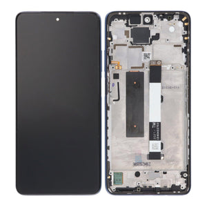 Xiaomi Mi 10T Lite 5G, Redmi Note 9 Pro 5G-scherm en digitizer met frame, zwart OEM