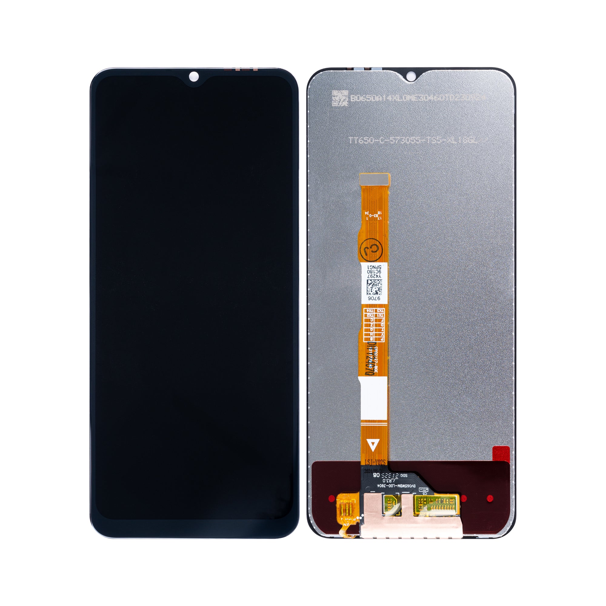 Vivo Y16-scherm en digitizer zonder frame, zwart, OEM