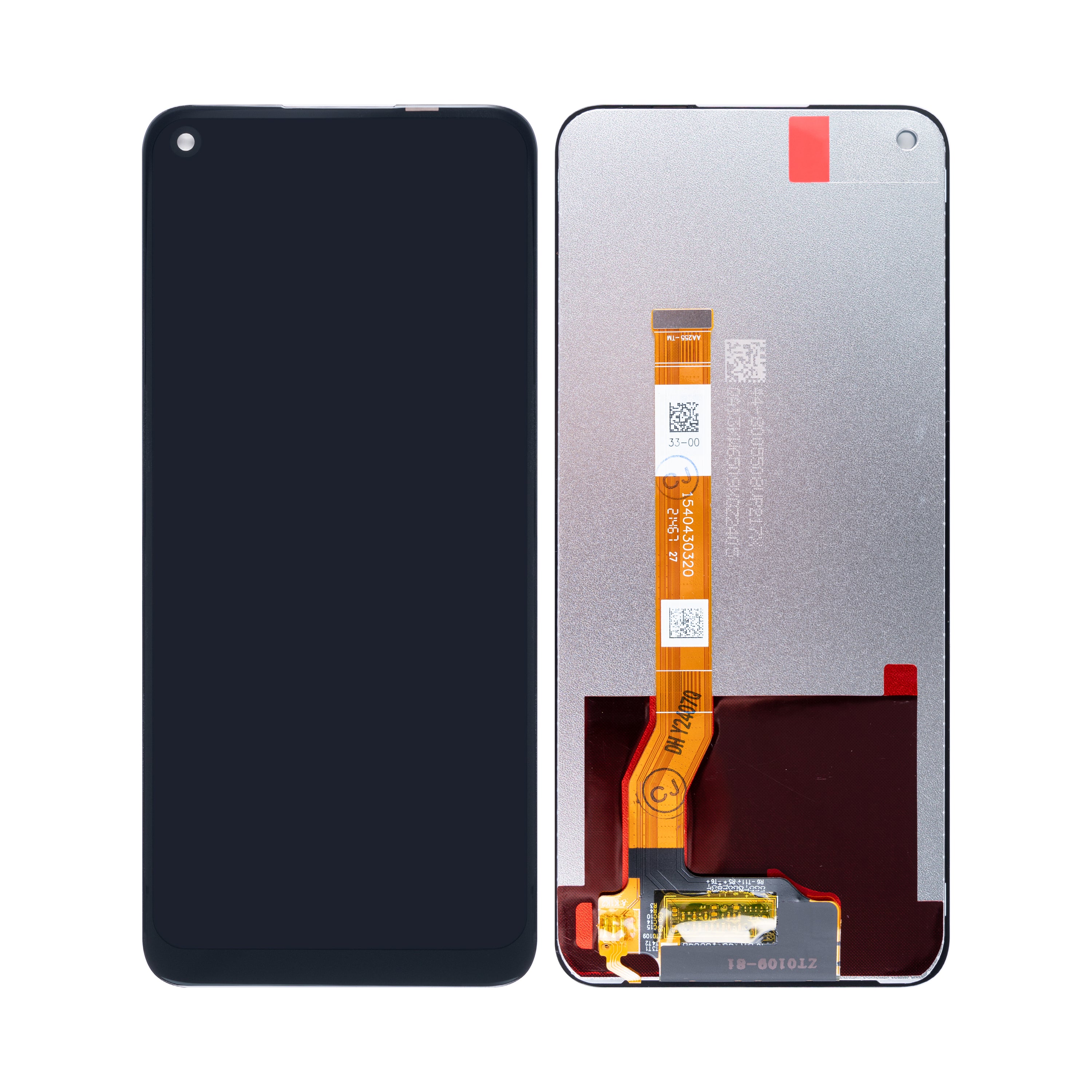 Oppo A96 4G-scherm en digitizer zonder frame, zwart, OEM