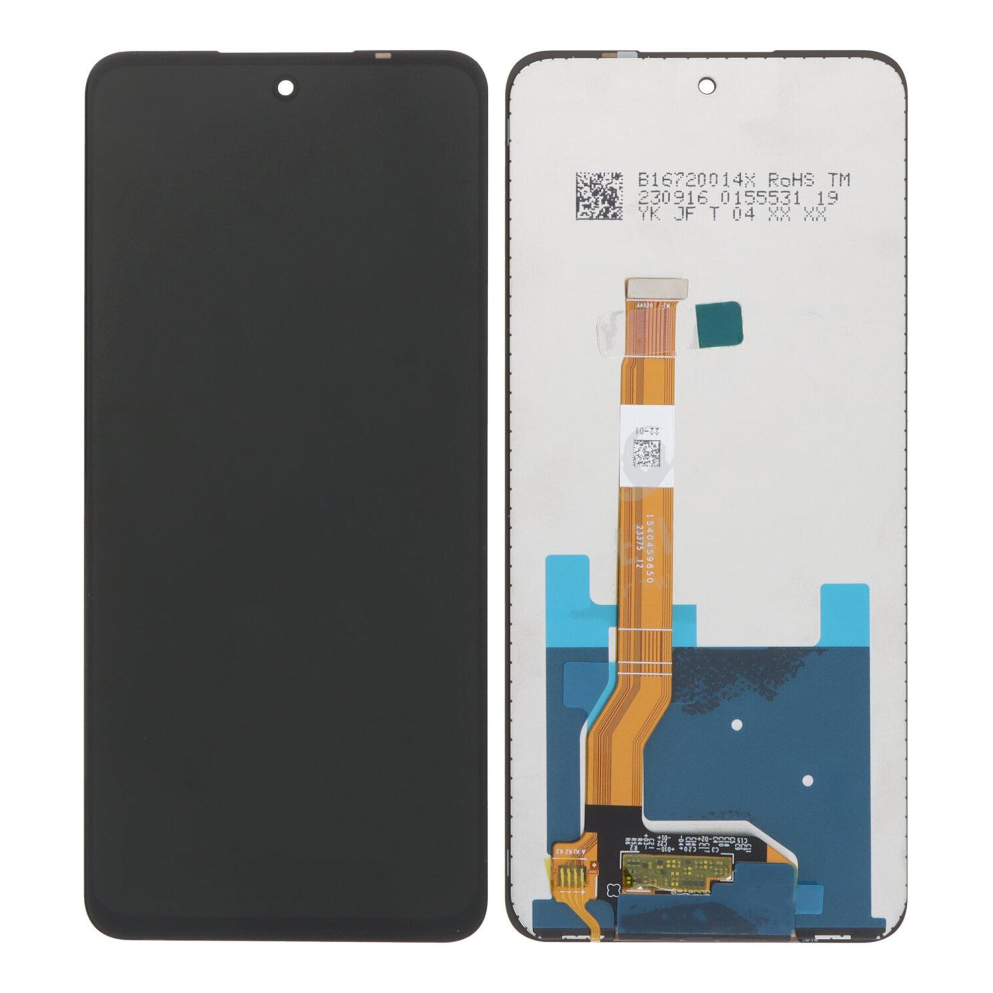 OnePlus Nord CE 3 Lite-scherm en digitizer zonder frame, zwart, OEM