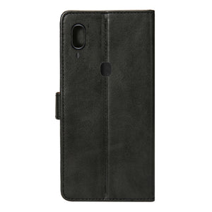 Rixus boekenkast voor Samsung Galaxy A40 zwart