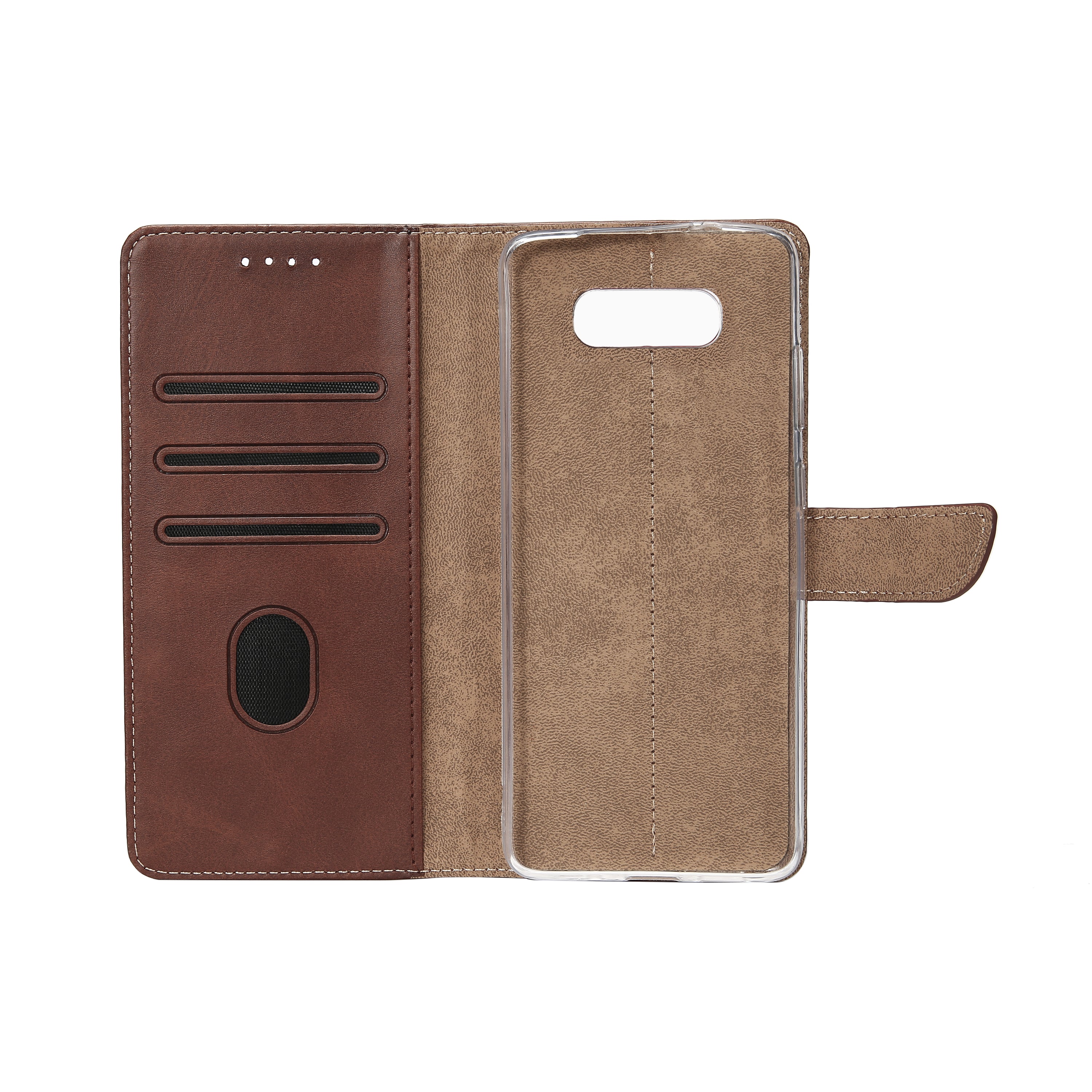 Rixus Boekenhoes Voor Samsung Galaxy Note 8 Goud Bruin