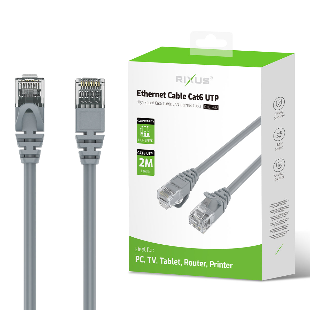 Rixus RXUTP02 Ethernetkabel Cat 6 UTP 2m