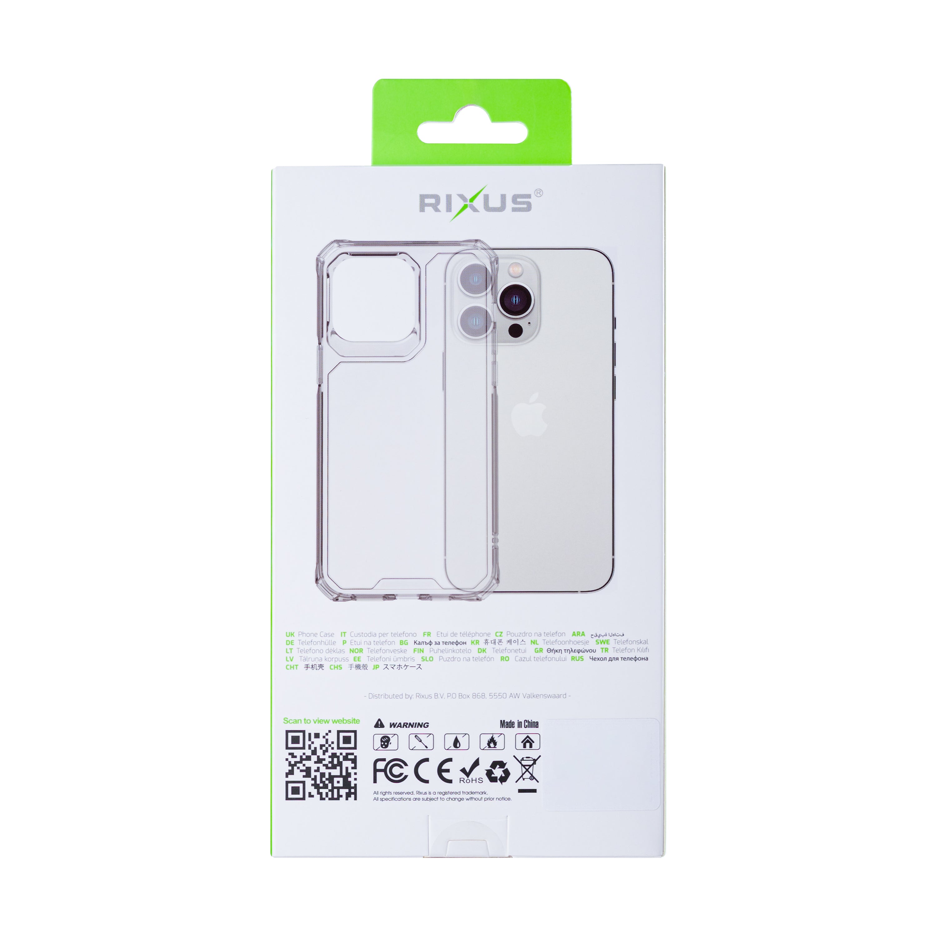 Rixus Armor-X Antischokhoesje For Apple iPhone 11 Pro Transparant