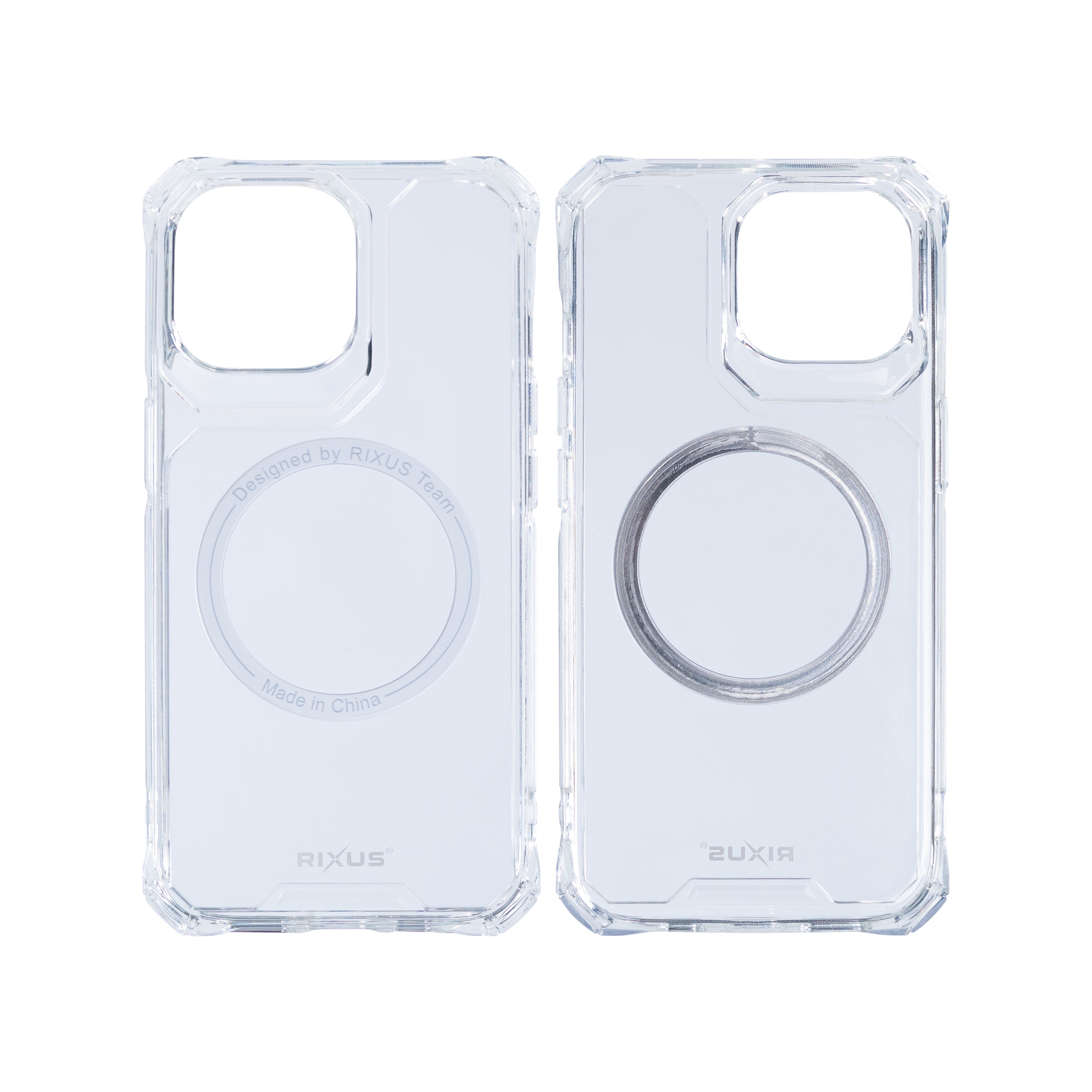 Rixus Armor-X Anti Schok Hoesje Met MagSafe For Apple iPhone 14 Pro Max Transparant