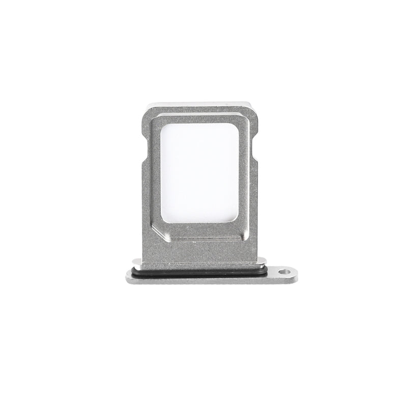 For Apple iPhone 15 Pro, 15 Pro Max Simkaarthouder Titanium Wit Getrokken