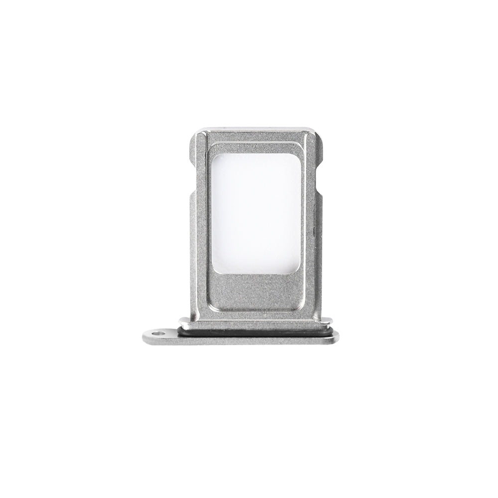 For Apple iPhone 15 Pro, 15 Pro Max Simkaarthouder Titanium Wit Getrokken