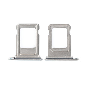 For Apple iPhone 15 Pro, 15 Pro Max Sim-kaarthouder Natuurlijk Titanium Getrokken