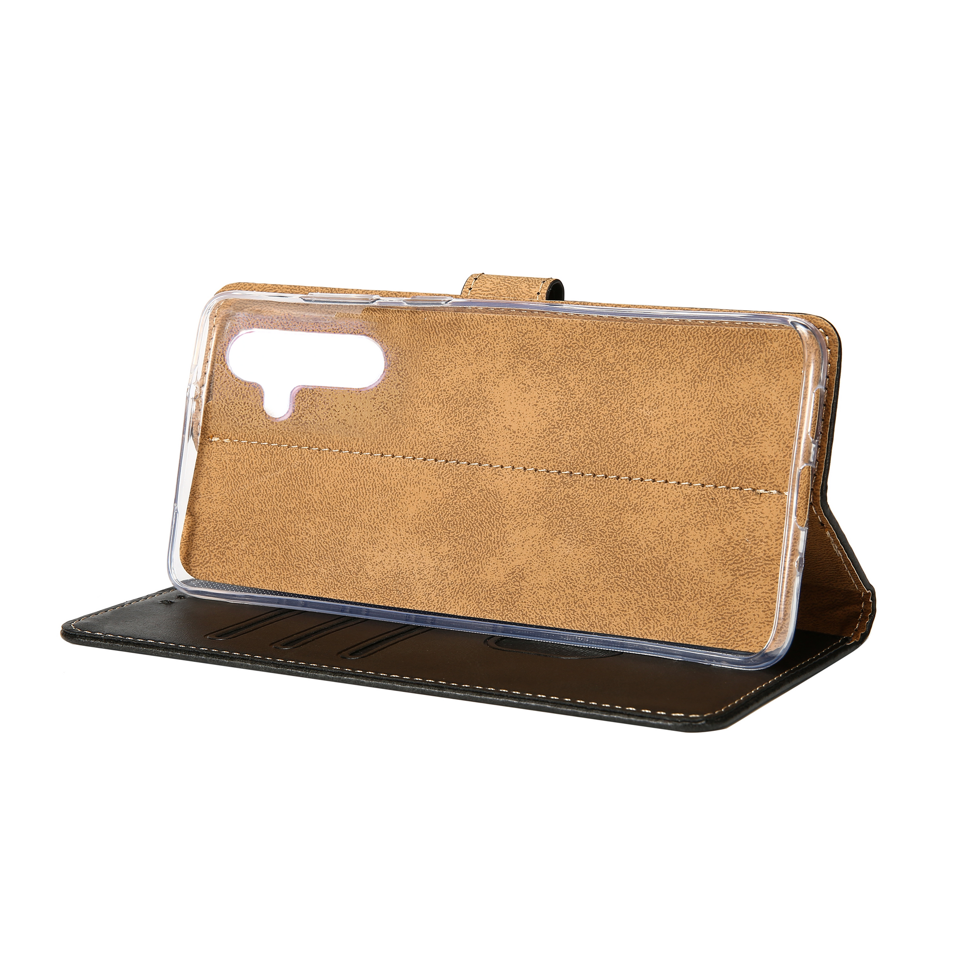 Rixus Boekenhoes Voor Samsung Galaxy S23 FE Zwart