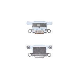 For Apple iPhone 15, 15 Plus systeem opladen poort blauw getrokken