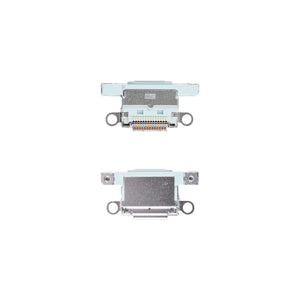 For Apple iPhone 15, 15 Plus systeem opladen poort groen getrokken