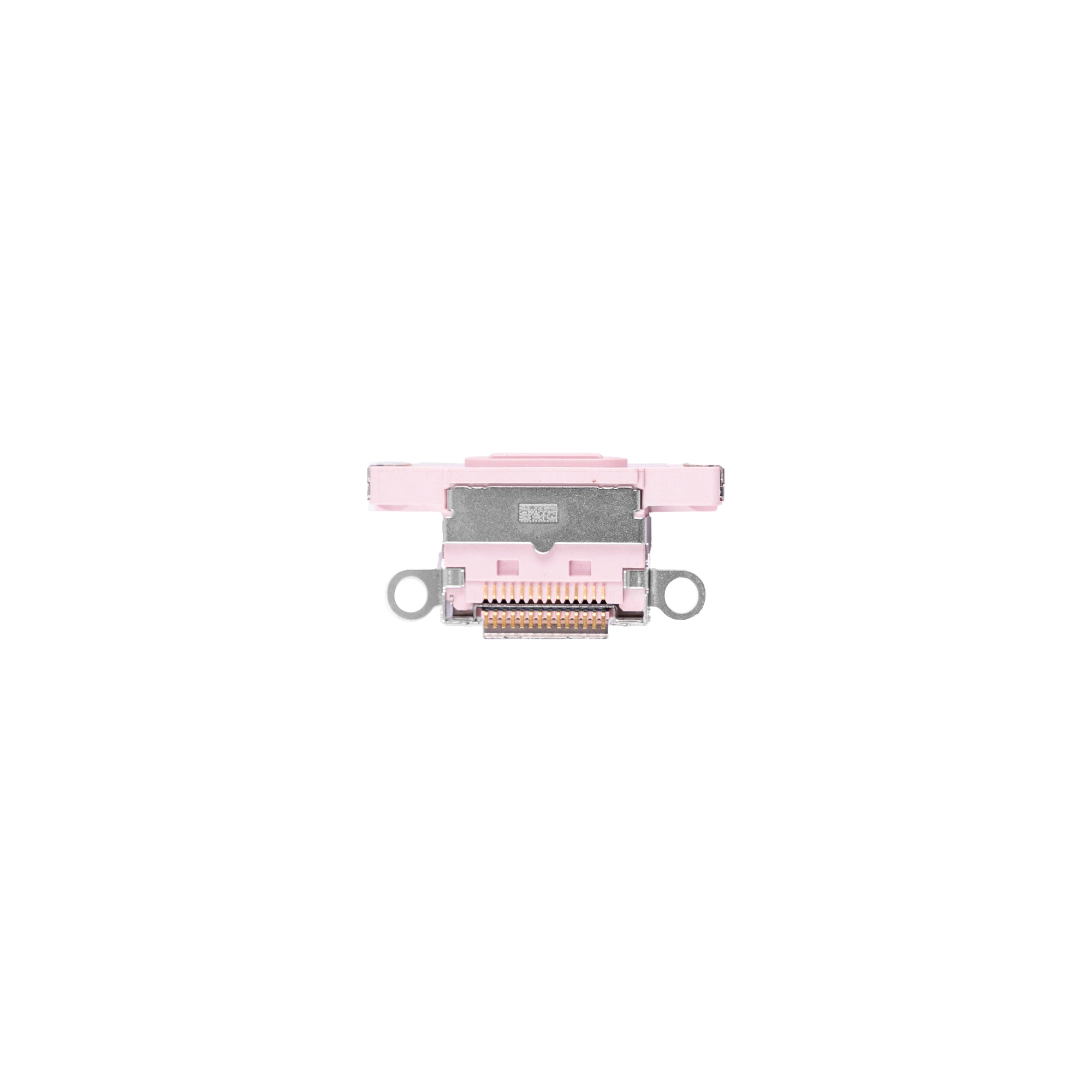 For Apple iPhone 15, 15 Plus Systeem Opladende Poort Roze Getrokken