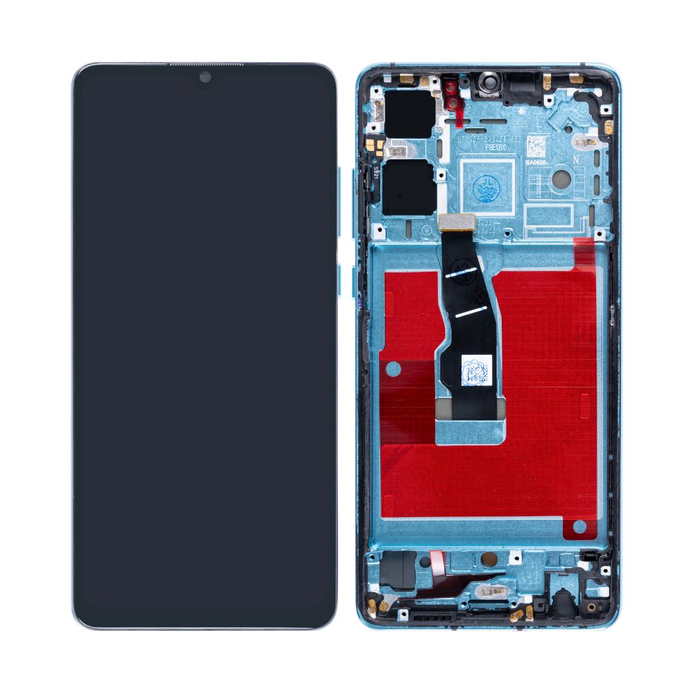 Huawei P30-scherm en digitizer met frame Aurora OEM