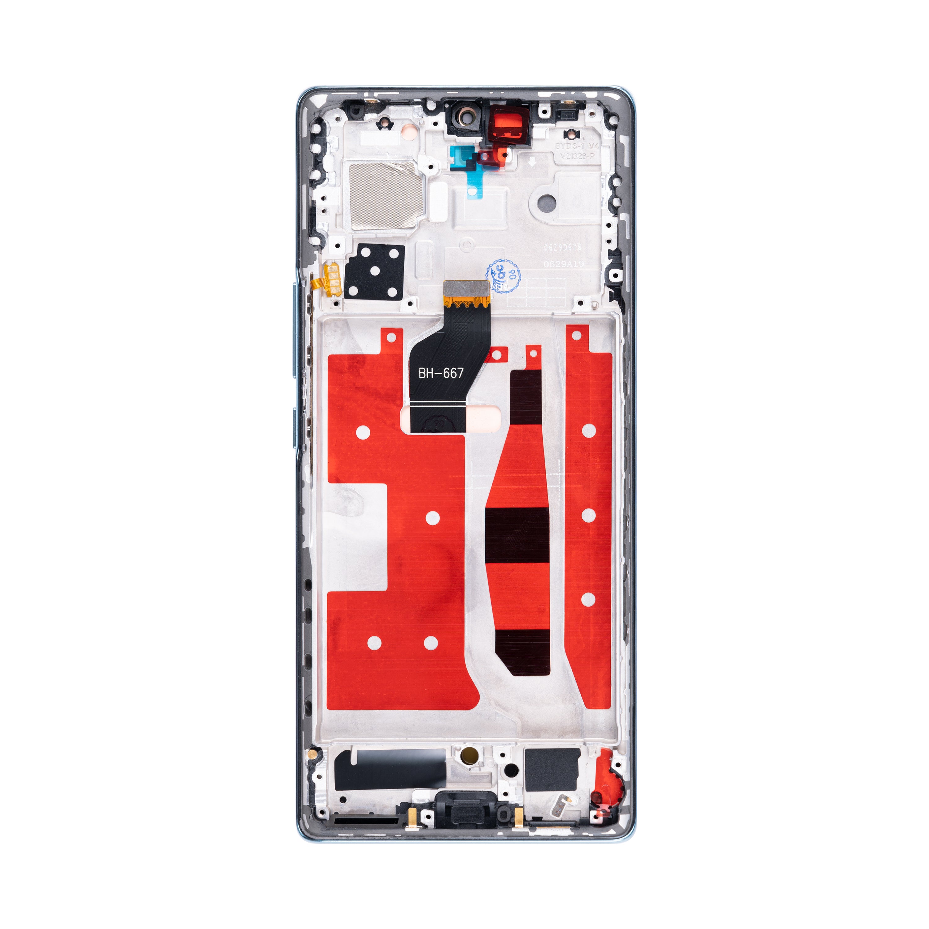 Honor 70-scherm en digitizer met frame smaragdgroen OEM