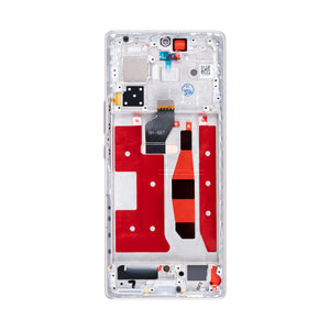 Honor 70-scherm en digitizer met frame in kristalzilver OEM