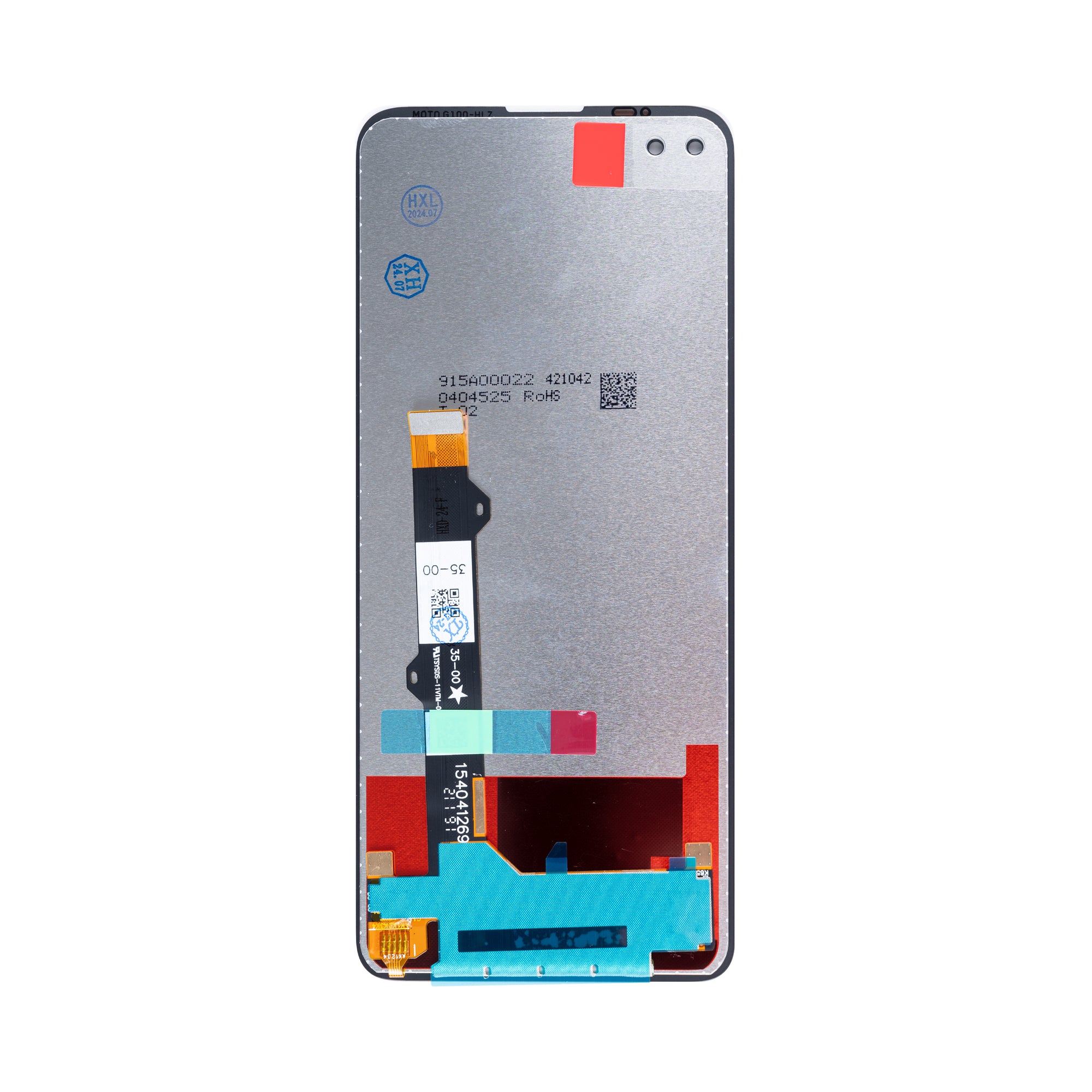 Motorola Moto G 5G Plus-scherm en digitizer zonder frame, zwart, OEM
