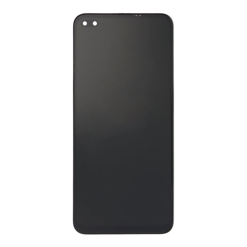 Oppo Reno 4Z 5G-scherm en digitizer met frame, zwart, OEM