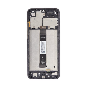 Xiaomi Redmi A1, A1 Plus-scherm en digitizer met frame, zwart OEM