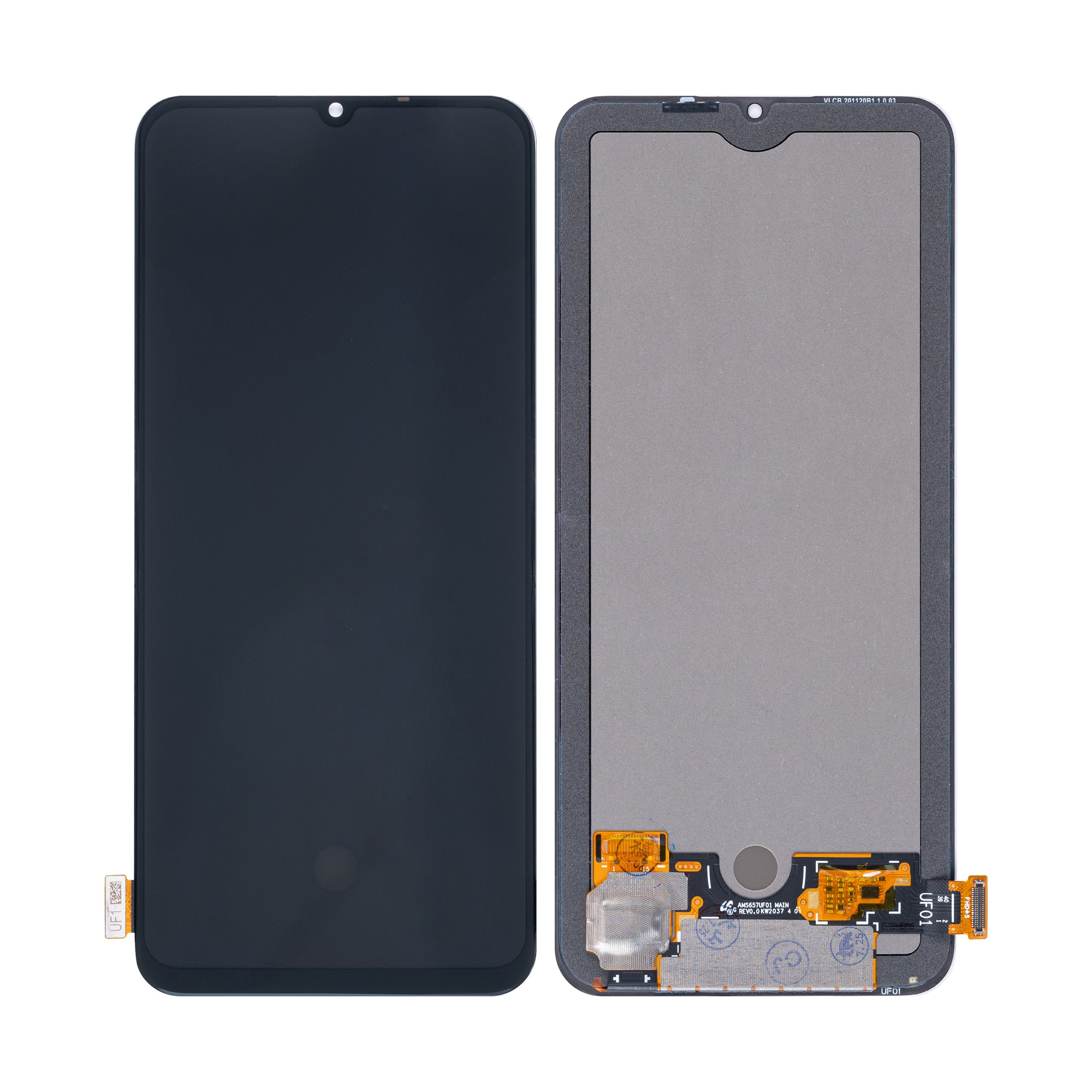 Xiaomi Mi 10 Lite 5G-scherm en digitizer zonder frame, zwart, OEM