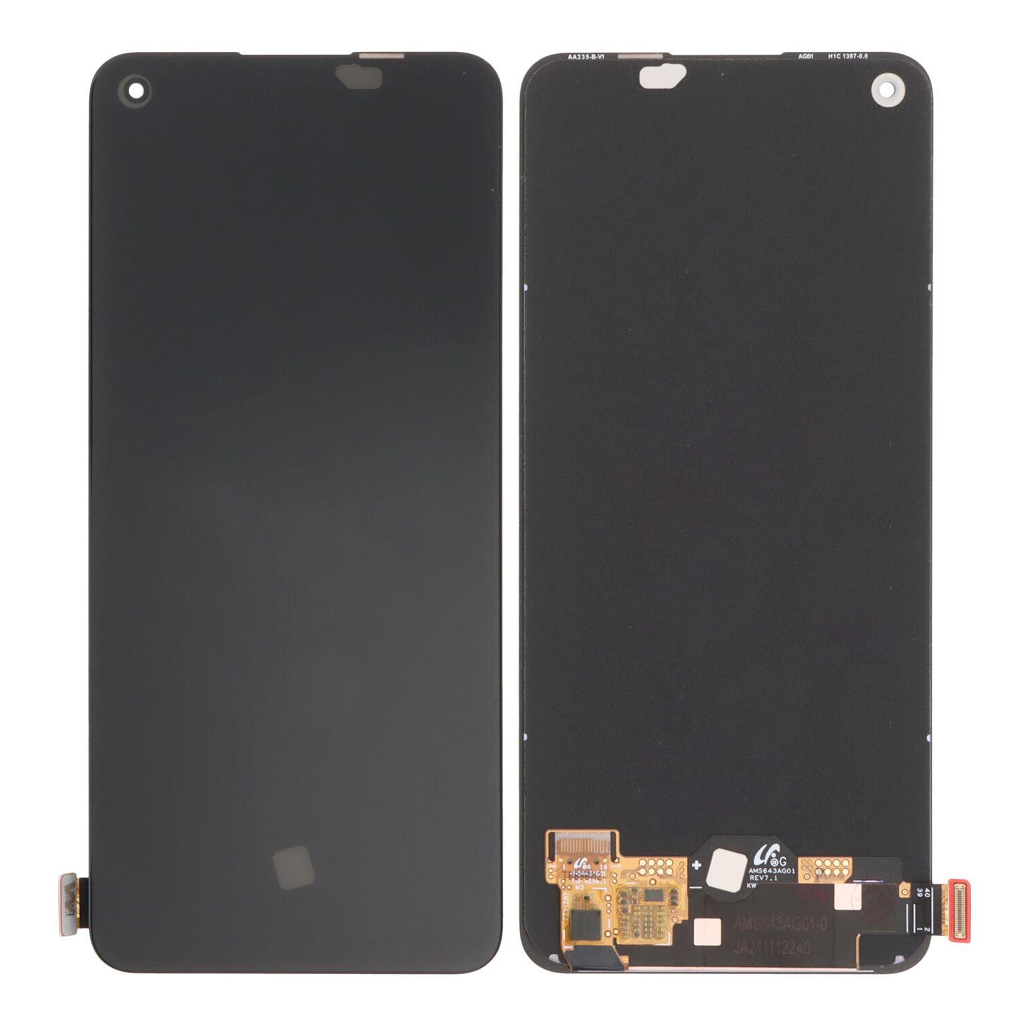 Realme 9 Pro Plus-scherm en digitizer zonder frame, zwart, OEM