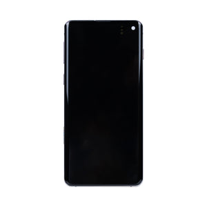 Samsung Galaxy S10 G973F Beeldscherm en Digitizer met Frame Prisma Wit Refurbished