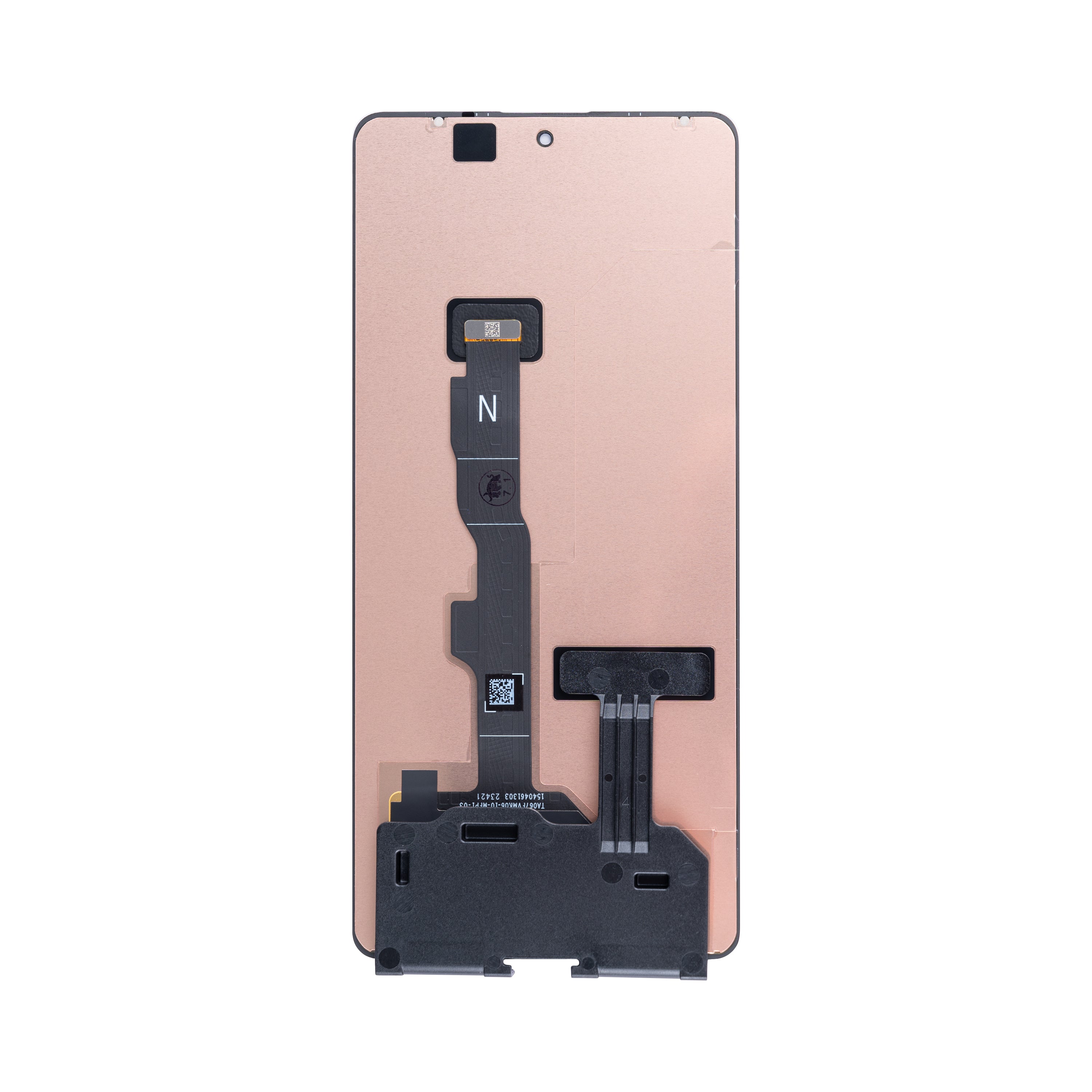 Motorola Edge (2021) scherm en digitizer zonder frame, zwart, OEM