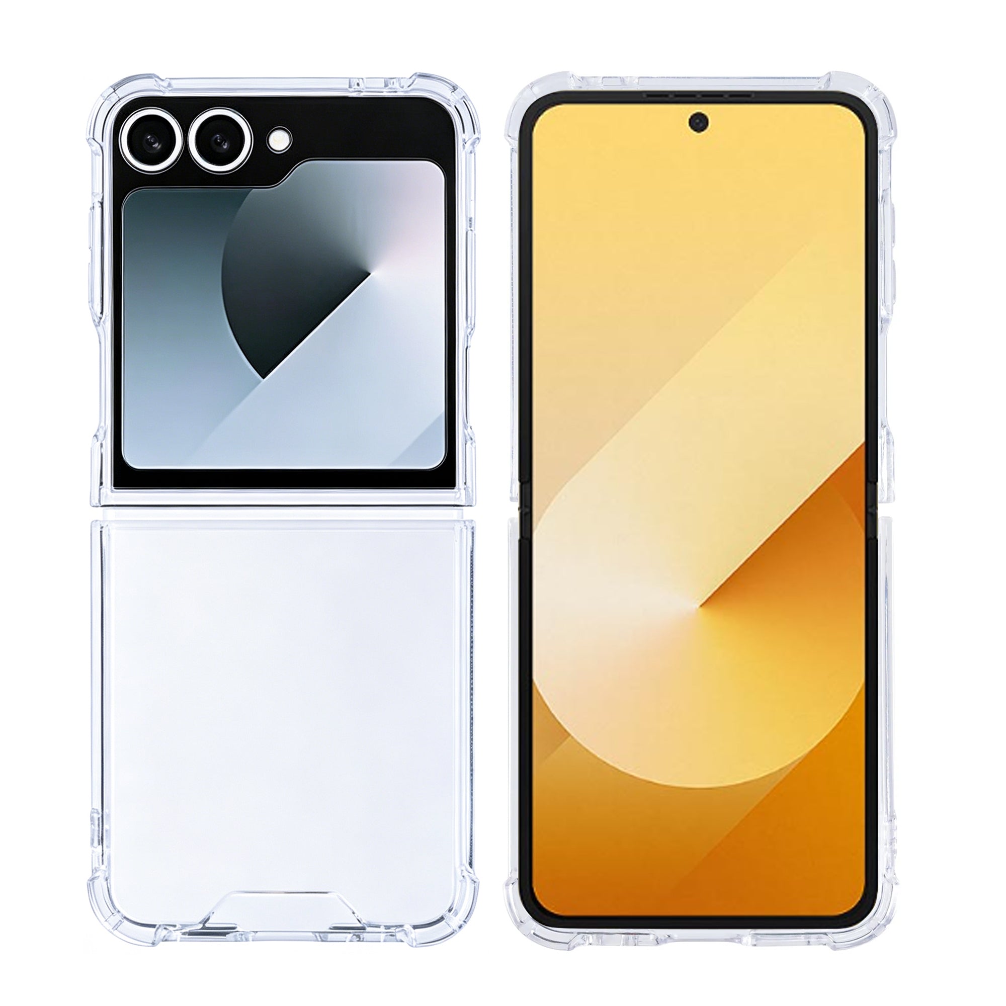 Rixus Anti-Burst Hoesje Voor Samsung Galaxy Z Flip6 Transparant