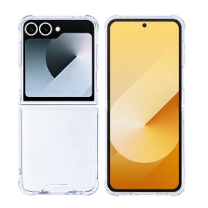 Rixus Anti-Burst Hoesje Voor Samsung Galaxy Z Flip6 Transparant