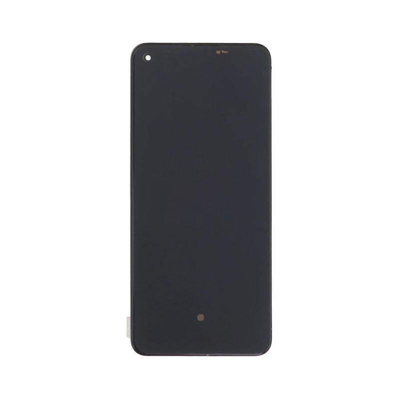 Oppo Reno8 5G-scherm en digitizer met frame, zwart OEM