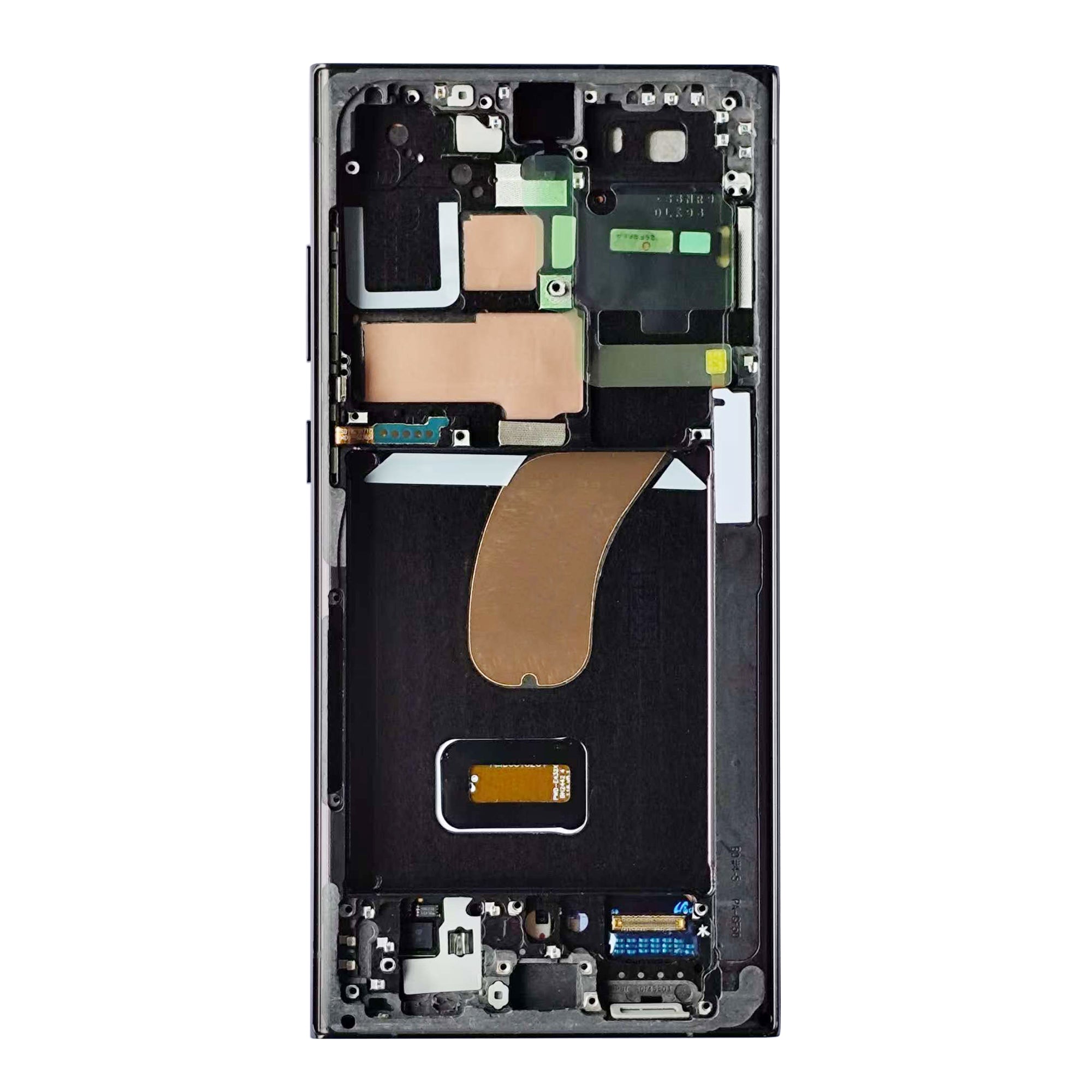 Samsung Galaxy S23 Ultra S918B Display en digitizer met frame zwart, vooraf gemonteerd