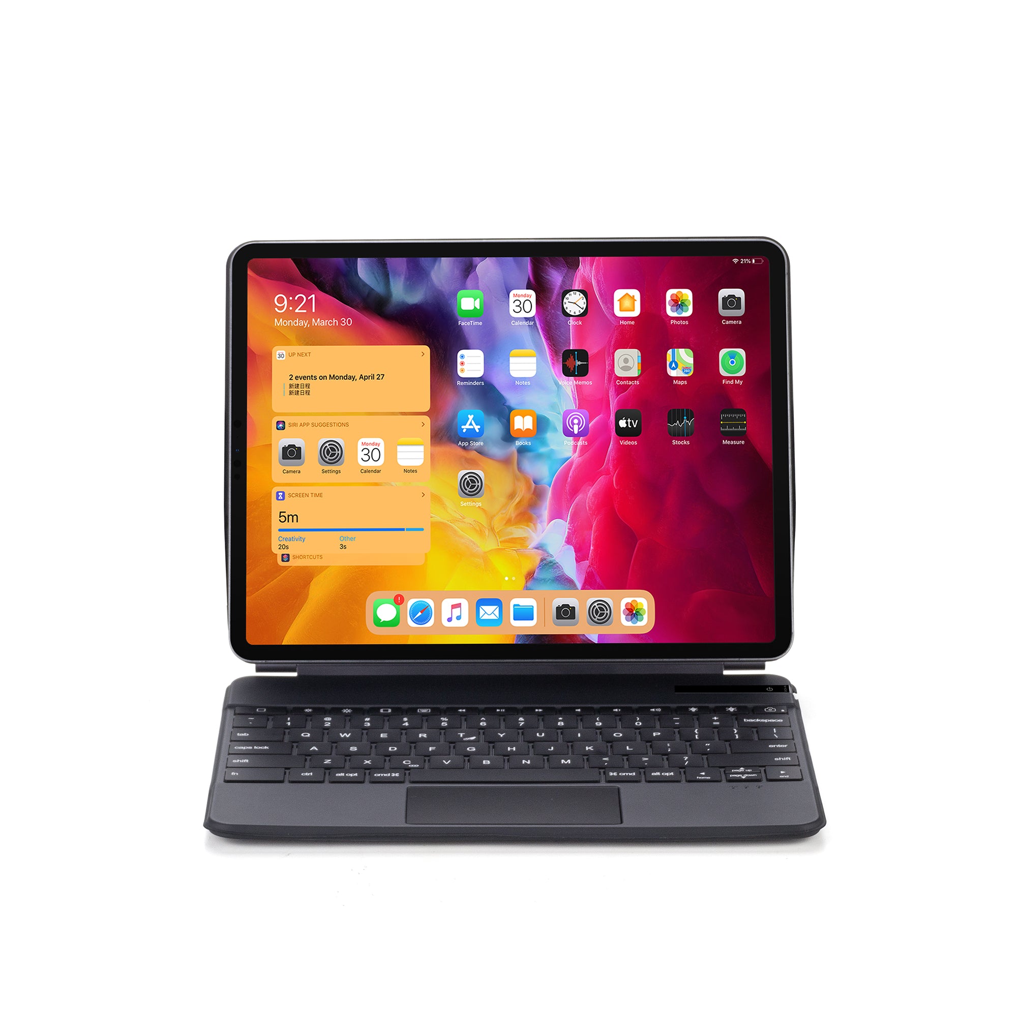 For Apple Pro 12,9 inch toetsenbord P129PRO grijs