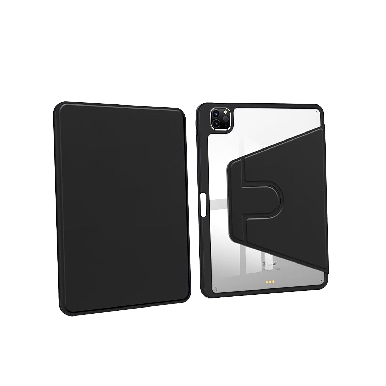 Voor iPad 10.2", 10.5" PU Lederen Beschermhoes Zwart