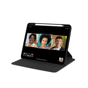 Voor iPad 10 10.9'' (2022), iPad 11.0'' (2025) PU Lederen Beschermhoes Zwart