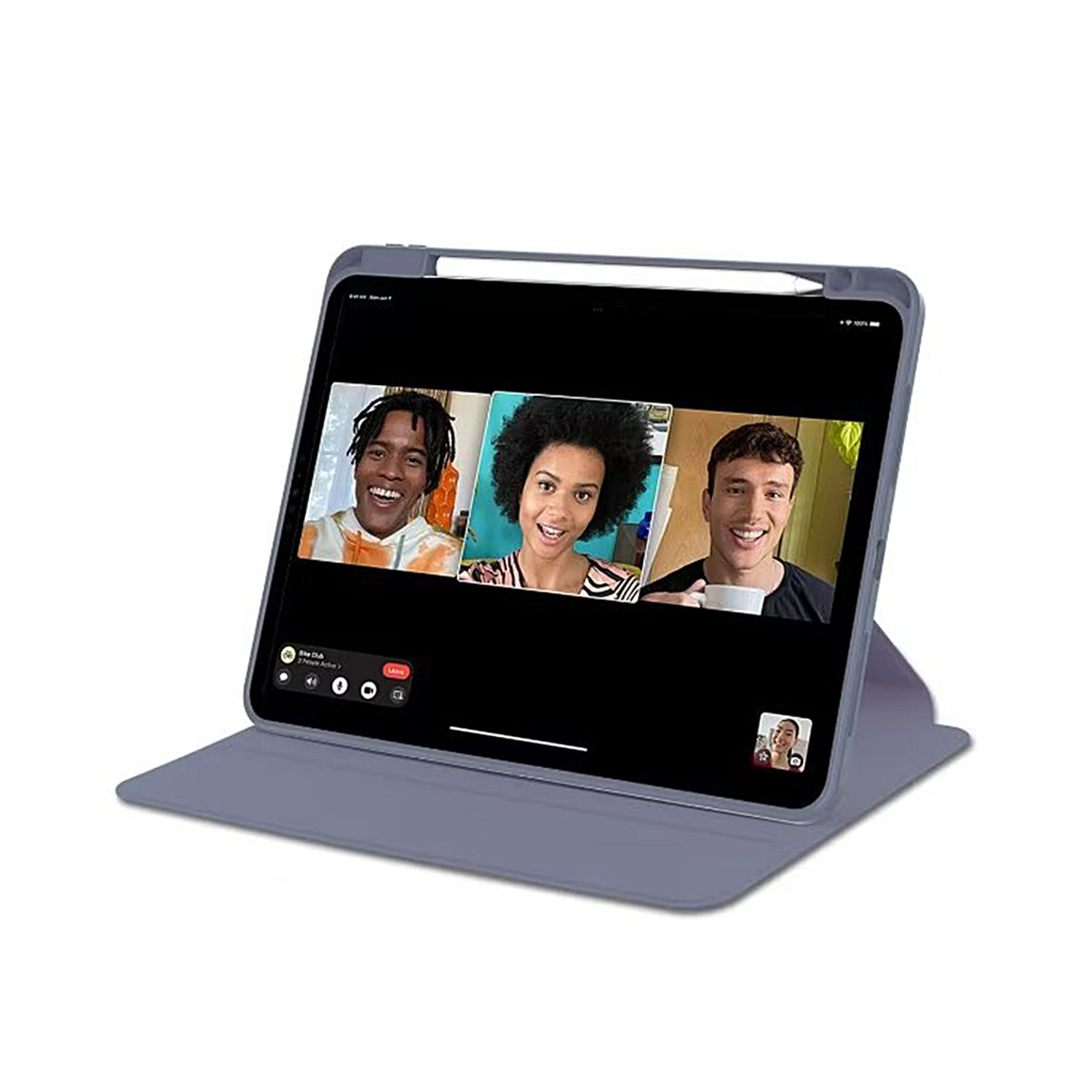 Voor iPad 10.2", 10.5" PU Lederen Beschermhoes Lavendel