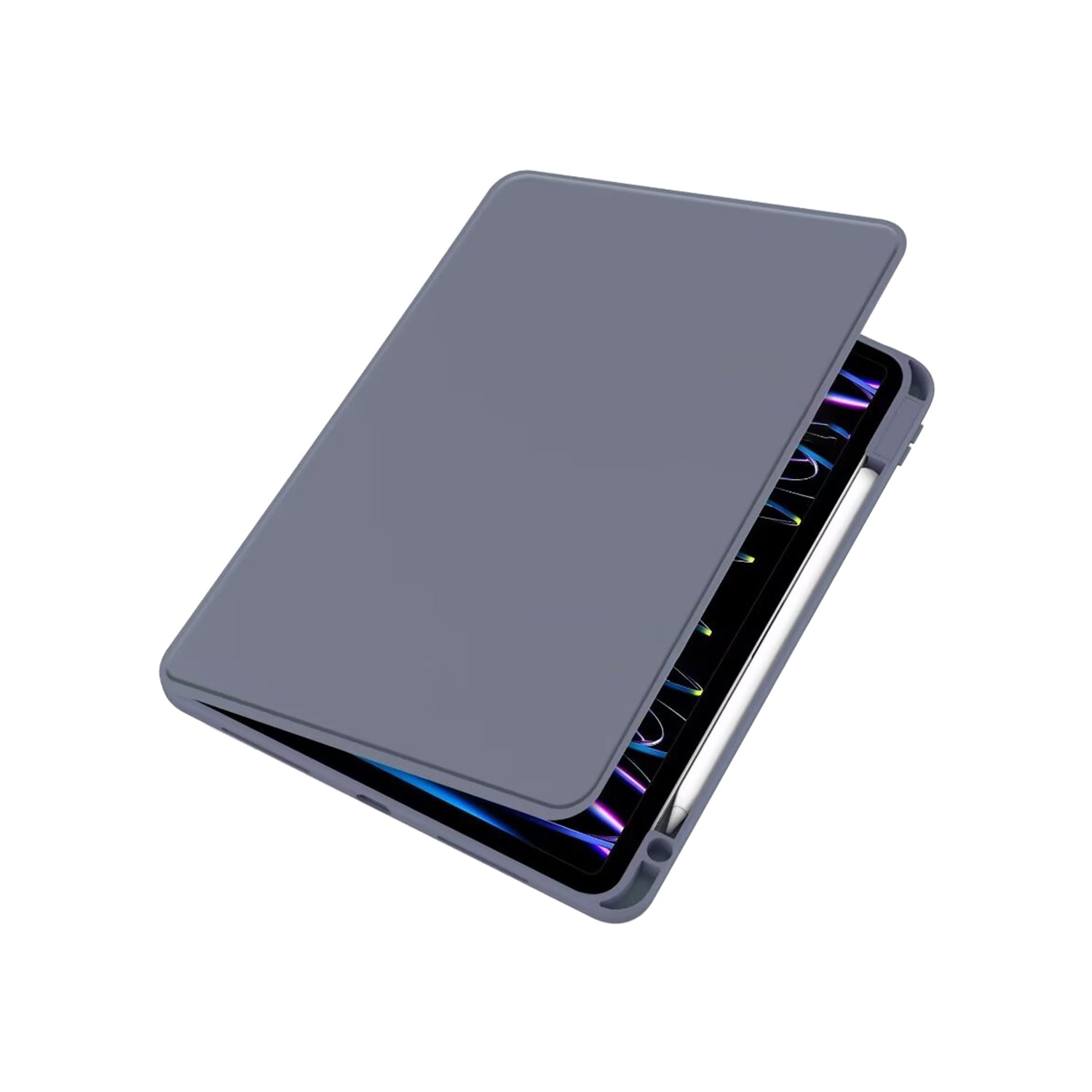 PU-leren beschermhoes For Apple Air 4, Air 5 10,9 inch, Pro 11 (2020, 2022), Air 11 inch (2024) Lavendel