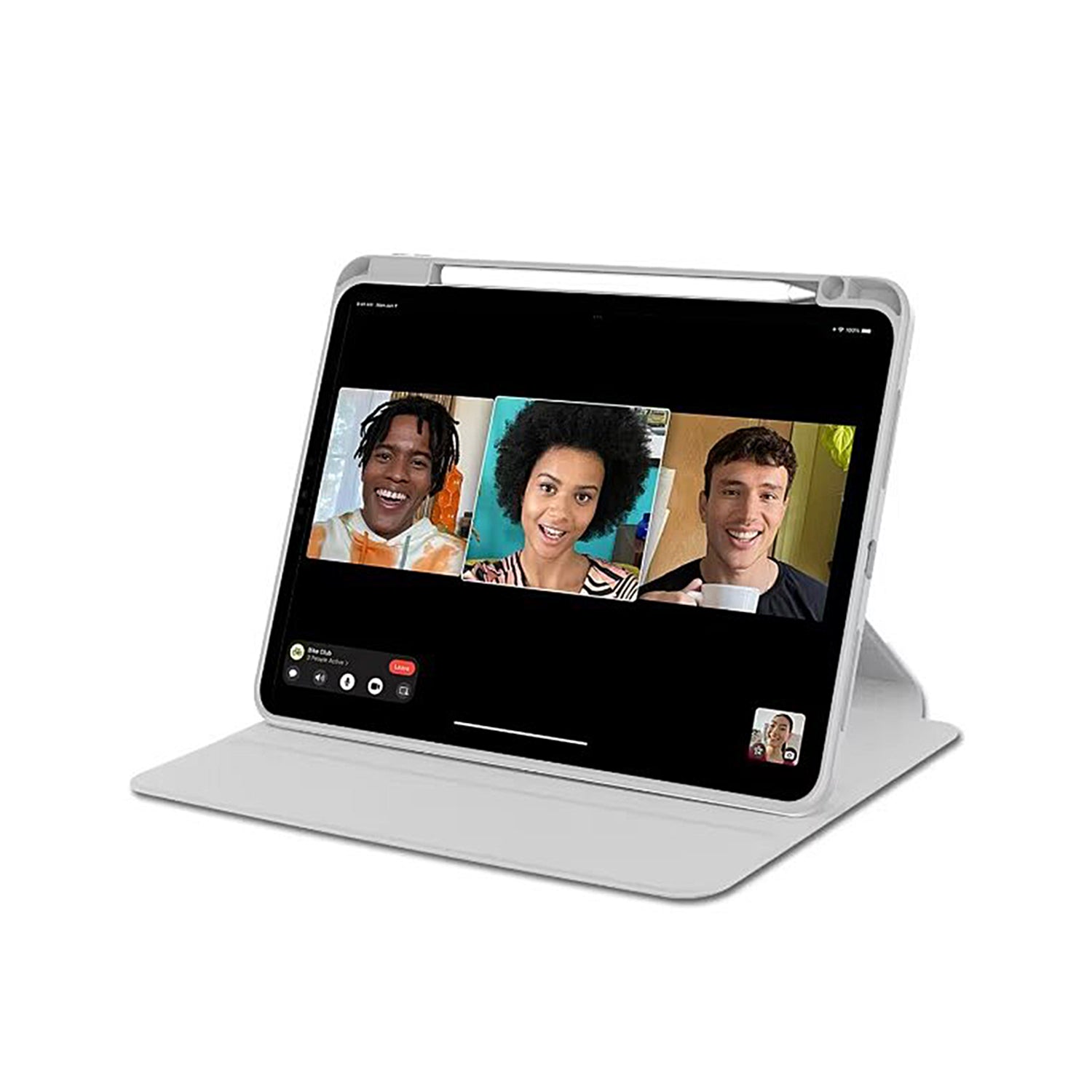 Voor iPad 10.2", 10.5" PU Lederen Beschermhoes Grijs