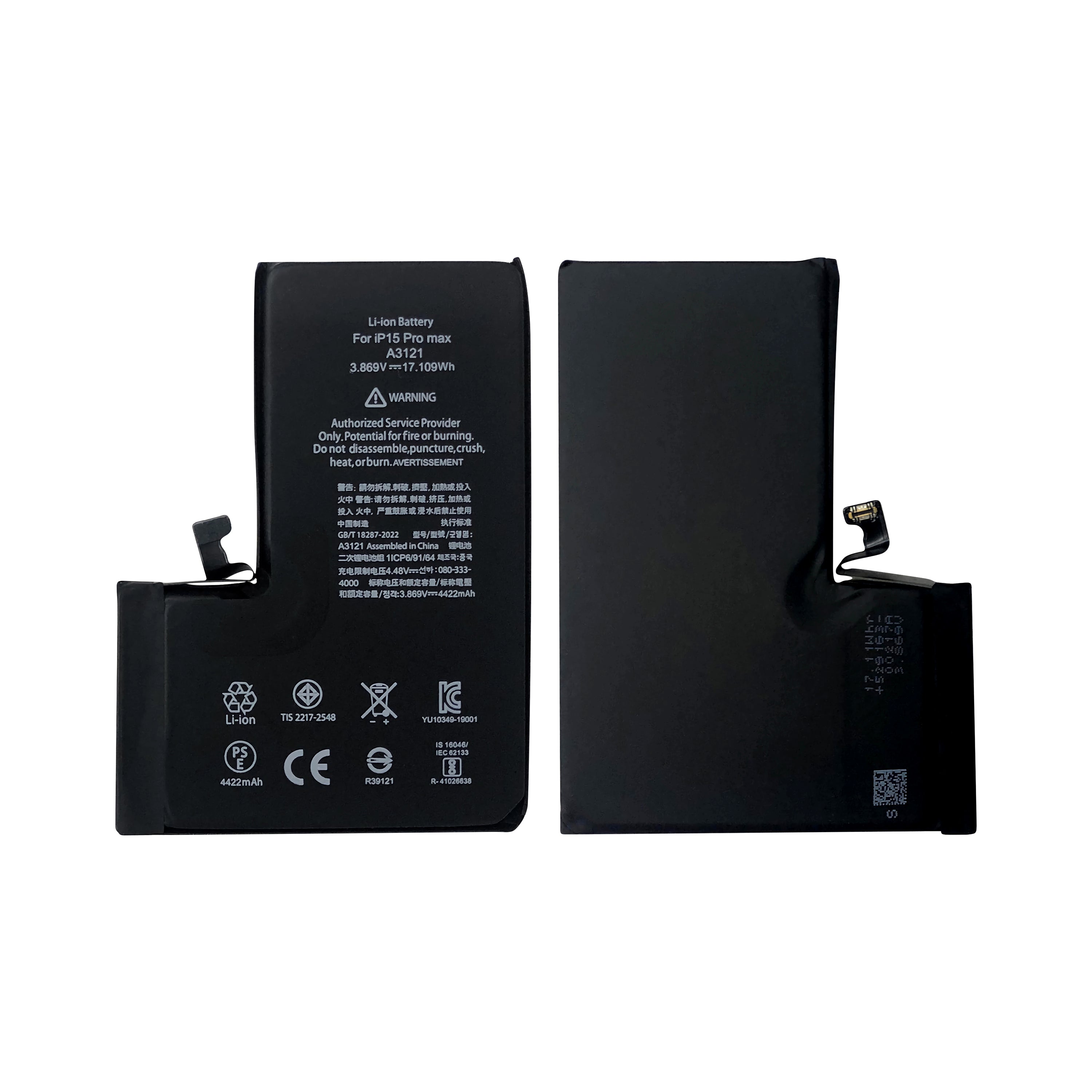 For Apple 15 Pro Max-batterij met TI-chip OEM