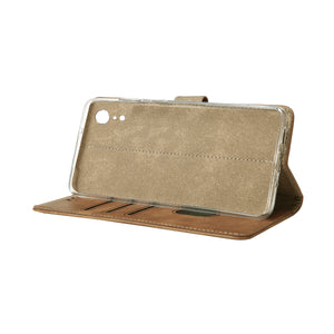 Rixus Boekhoesje For Apple iPhone XR Lichtbruin