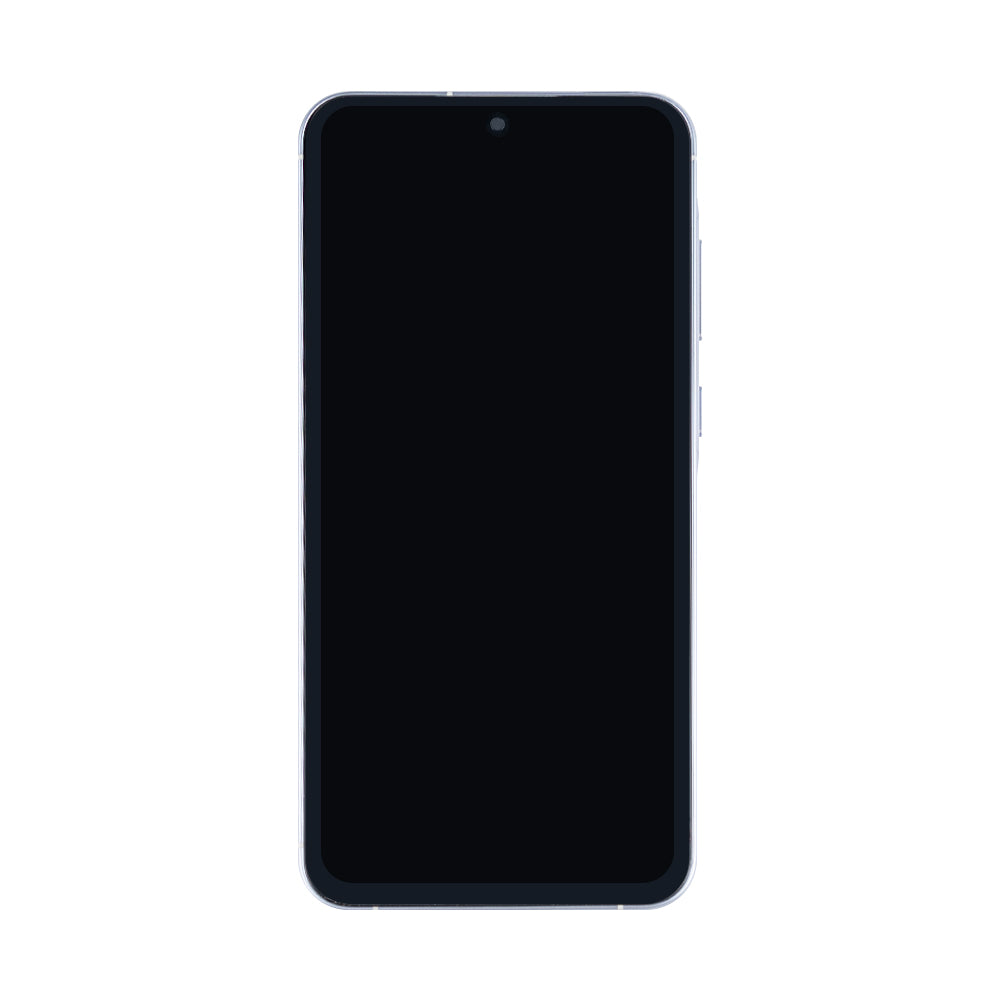 Samsung Galaxy A55 A556B Beeldscherm en Digitizer met Frame Ijsblauw Soft-OLED