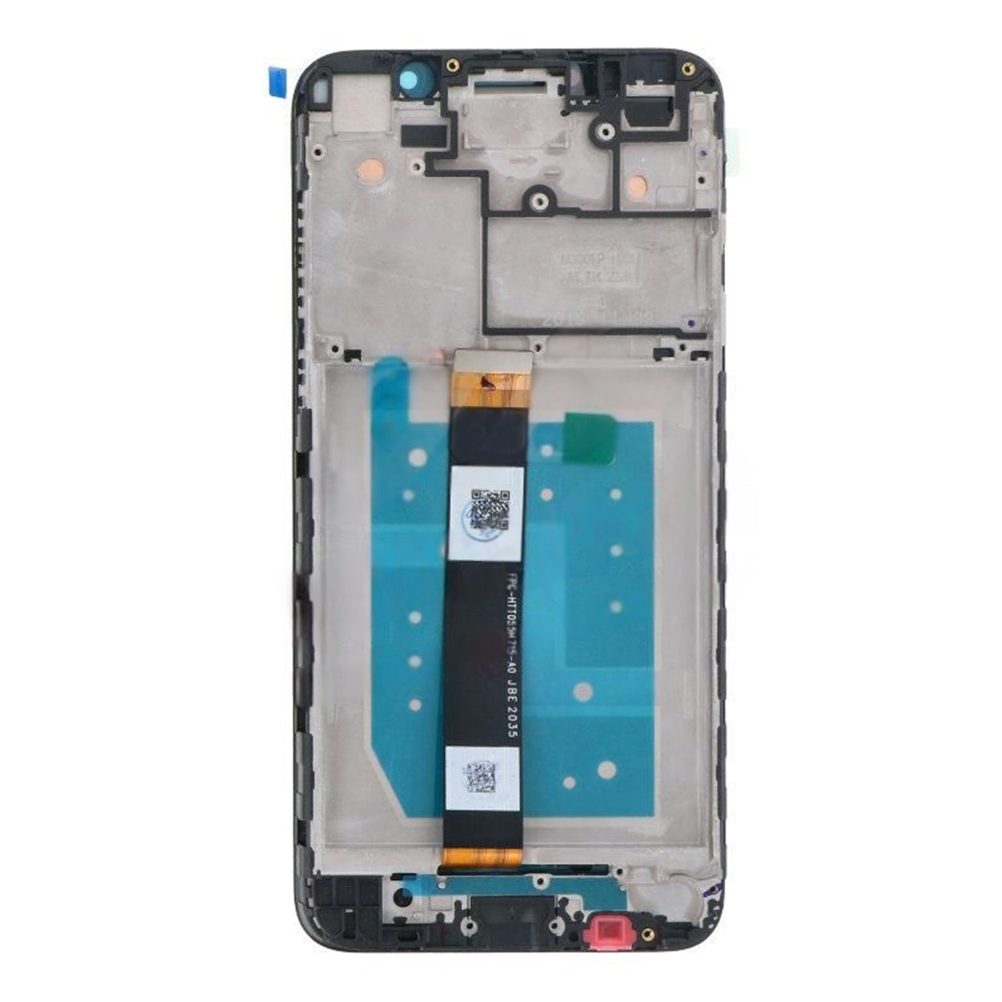 Huawei Y5P Display en Digitizer met Frame Midnight Black OEM