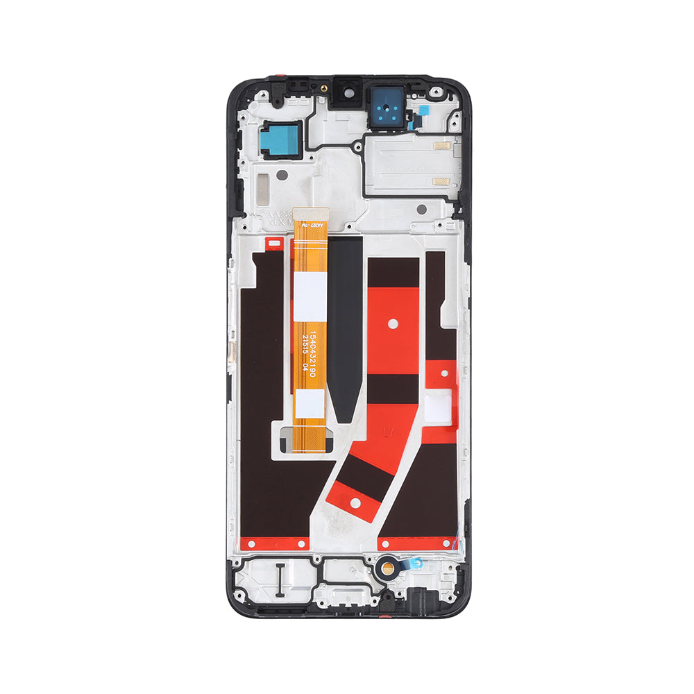 Oppo A56s, A57 Display en digitizer met frame zwart OEM