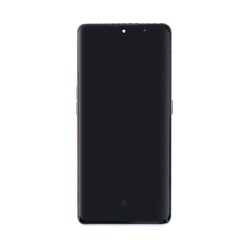 Oppo A1 Pro-scherm en digitizer met frame, blauw, OEM