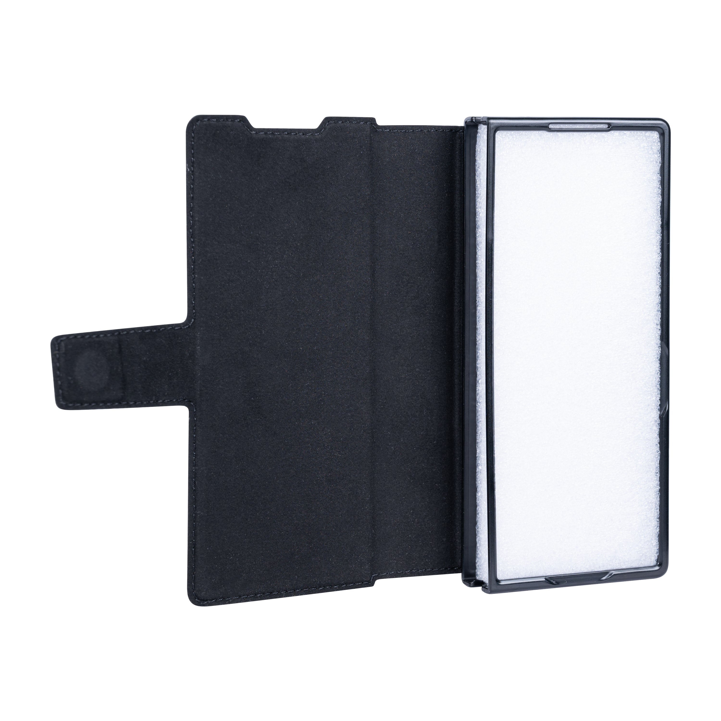 Rixus Portemonnee Hoesje Met Penhouder Voor Samsung Galaxy Z Fold6 Zwart
